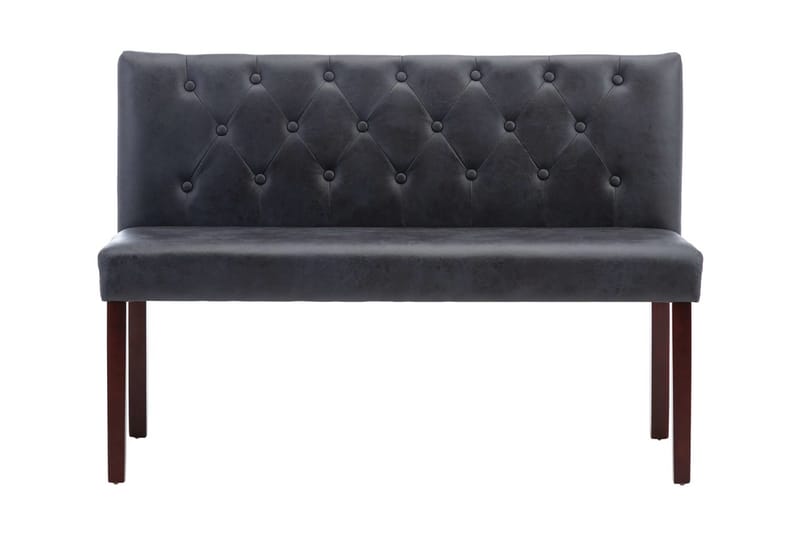 Bänk 120 cm konstmocka grå - Grå - Möbler - Stolar & fåtöljer - Sittbänk