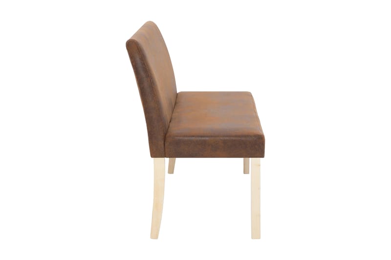 Bänk 139,5 cm konstmocka brun - Brun - Möbler - Stolar & fåtöljer - Sittbänk
