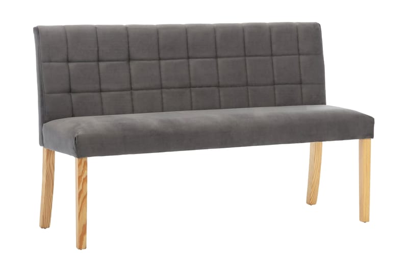 Bänk 140 cm grå tyg - Grå - Möbler - Stolar & fåtöljer - Sittbänk