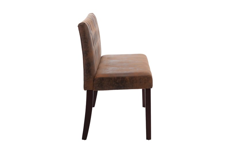 Bänk 148,5 cm konstmocka brun - Brun - Möbler - Stolar & fåtöljer - Sittbänk