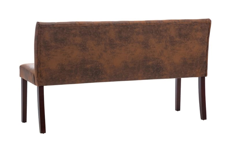 Bänk 148,5 cm konstmocka brun - Brun - Möbler - Stolar & fåtöljer - Sittbänk