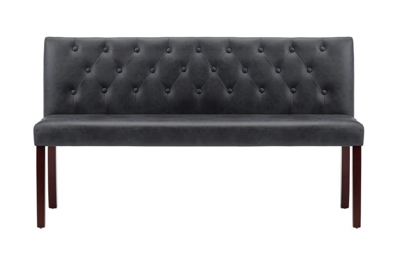 Bänk 148,5 cm konstmocka grå - Grå - Möbler - Stolar & fåtöljer - Sittbänk