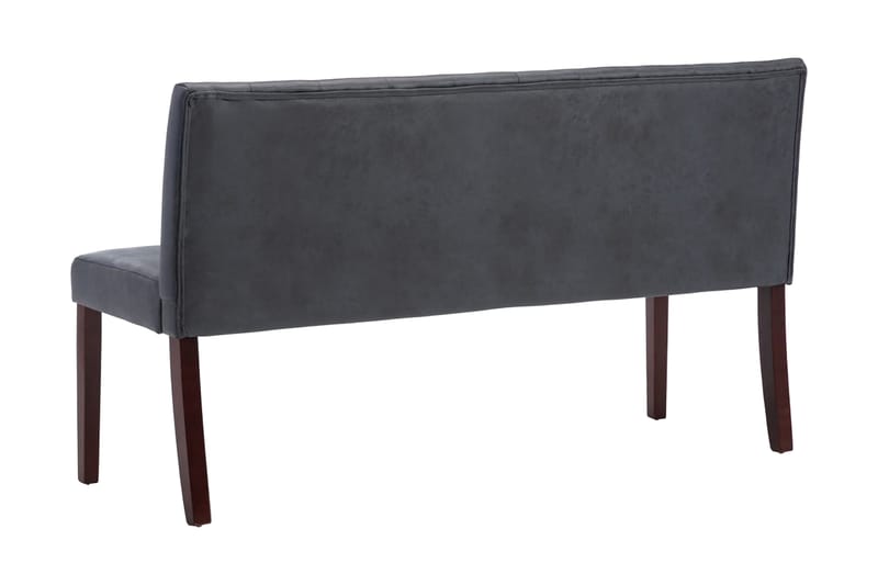 Bänk 148,5 cm konstmocka grå - Grå - Möbler - Stolar & fåtöljer - Sittbänk