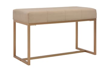 Bänk 80 cm beige sammet