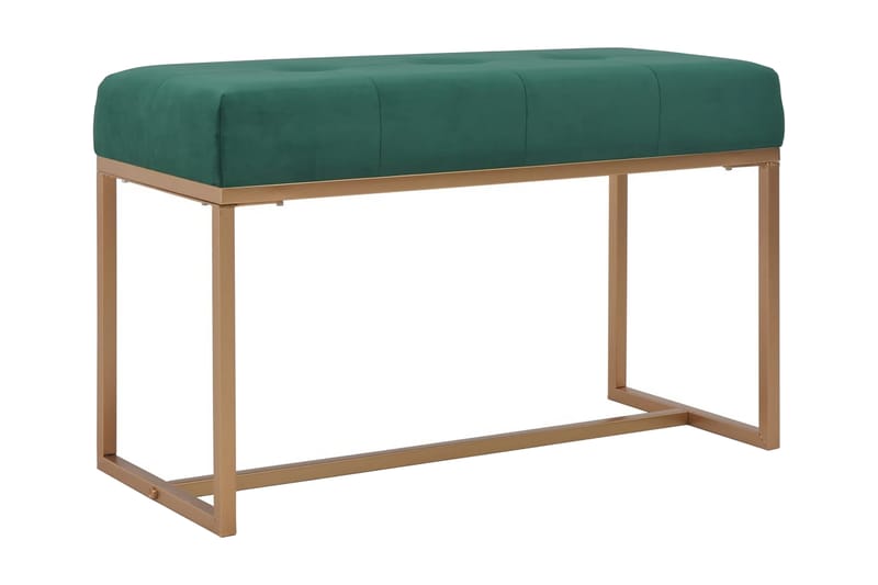 Bänk 80 cm grön sammet - Grön - Möbler - Stolar & fåtöljer - Sittbänk - Hallbänk