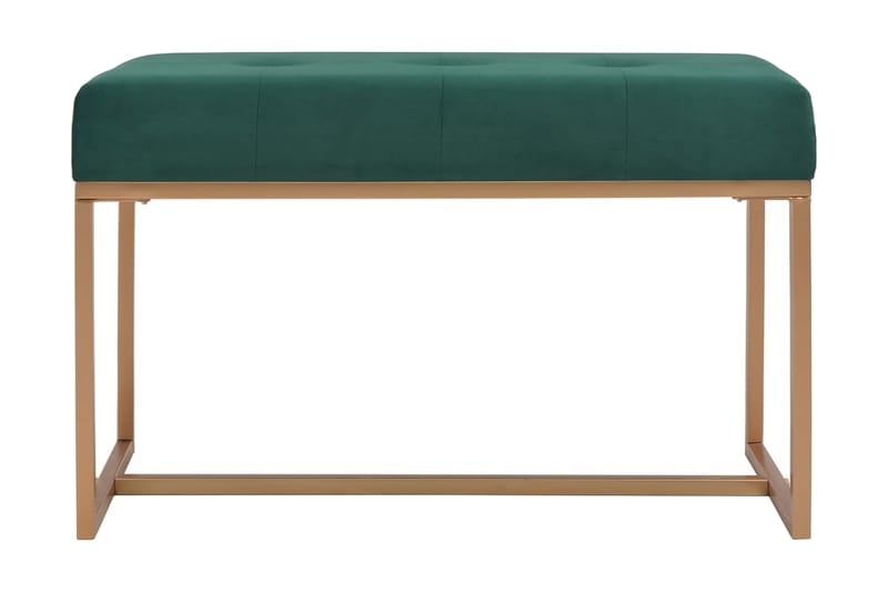 Bänk 80 cm grön sammet - Grön - Möbler - Stolar & fåtöljer - Sittbänk - Hallbänk