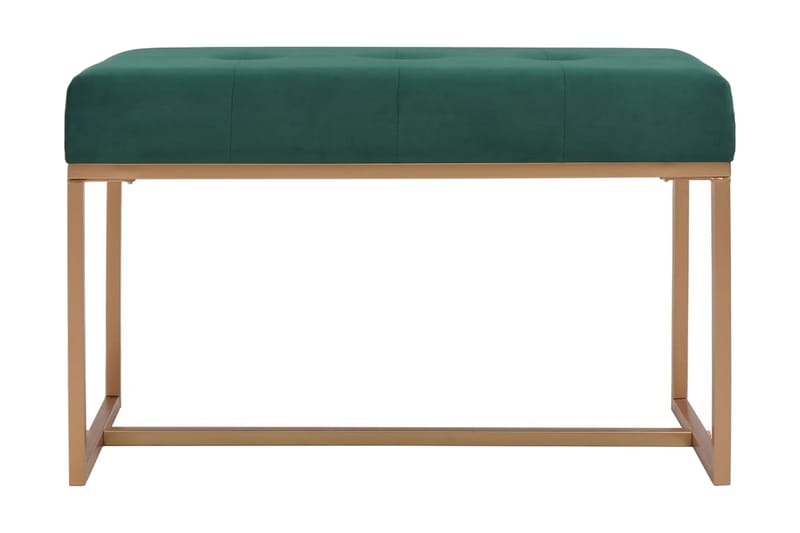 Bänk 80 cm grön sammet - Grön - Hallbänk - Sittbänk