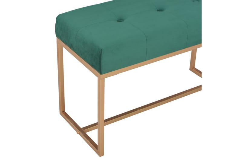 Bänk 80 cm grön sammet - Grön - Möbler - Stolar & fåtöljer - Sittbänk - Hallbänk