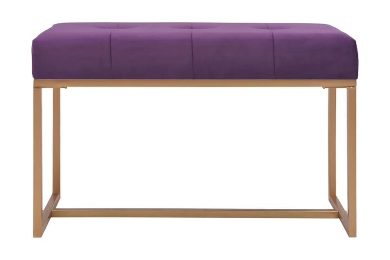 Bänk 80 cm lila sammet - Lila - Möbler - Stolar & fåtöljer - Sittbänk - Hallbänk