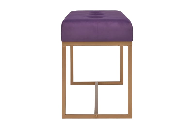 Bänk 80 cm lila sammet - Lila - Möbler - Stolar & fåtöljer - Sittbänk - Hallbänk