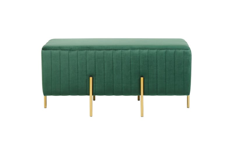 Bänk Dayton Grön/guld - Grön/guld - Möbler - Stolar & fåtöljer - Sittbänk - Hallbänk