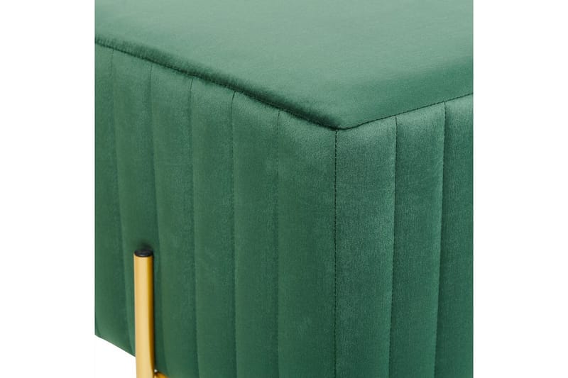 Bänk Dayton Grön/guld - Grön/guld - Möbler - Stolar & fåtöljer - Sittbänk - Hallbänk