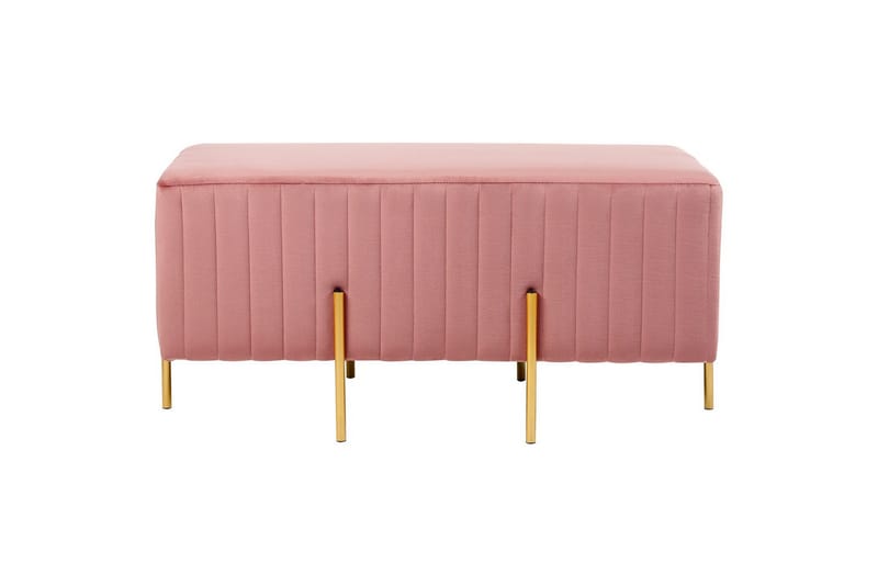 Bänk Dayton Rosa/guld - Rosa/guld - Möbler - Stolar & fåtöljer - Sittbänk - Hallbänk