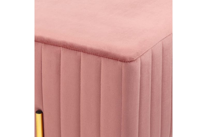 Bänk Dayton Rosa/guld - Rosa/guld - Möbler - Stolar & fåtöljer - Sittbänk - Hallbänk