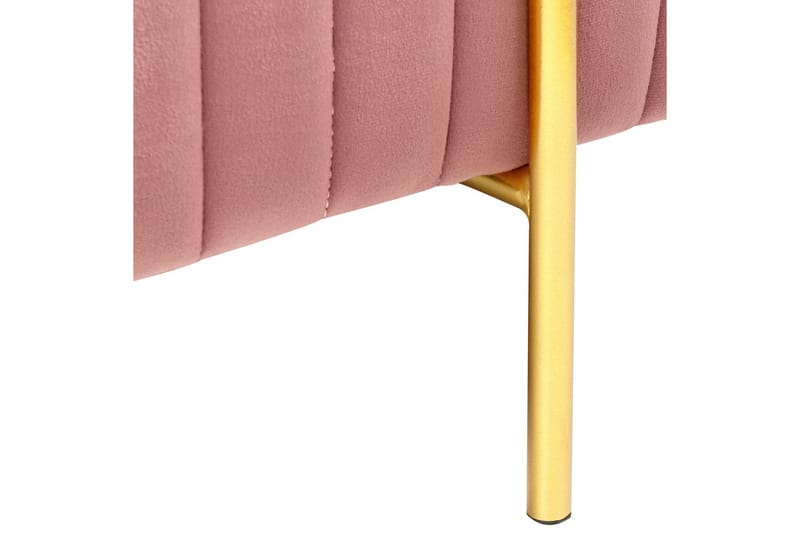 Bänk Dayton Rosa/guld - Rosa/guld - Möbler - Stolar & fåtöljer - Sittbänk - Hallbänk