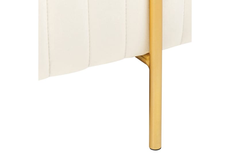 Bänk Dayton Vitt/guld - Vitt/guld - Möbler - Stolar & fåtöljer - Sittbänk - Hallbänk