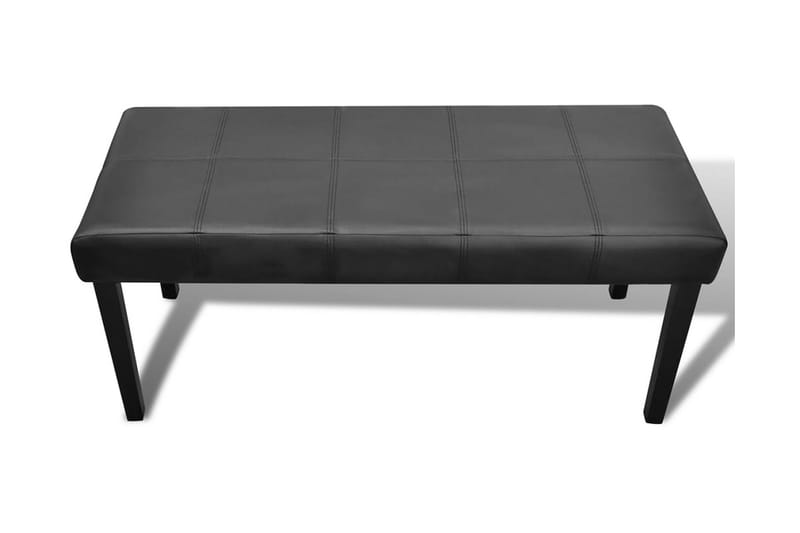 Bänk konstläder svart - Svart - Möbler - Stolar & fåtöljer - Sittbänk - Hallbänk