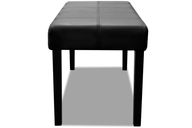 Bänk konstläder svart - Svart - Möbler - Stolar & fåtöljer - Sittbänk - Hallbänk