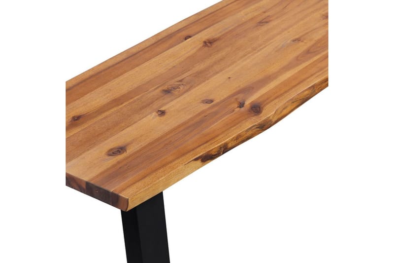Bänk massivt akaciaträ 145 cm - Brun - Möbler - Stolar & fåtöljer - Sittbänk - Hallbänk