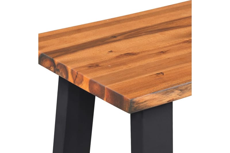 Bänk massivt akaciaträ 145 cm - Brun - Möbler - Stolar & fåtöljer - Sittbänk - Hallbänk