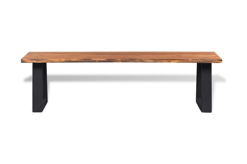 Bänk massivt akaciaträ 160 cm - Brun - Möbler - Stolar & fåtöljer - Sittbänk - Hallbänk
