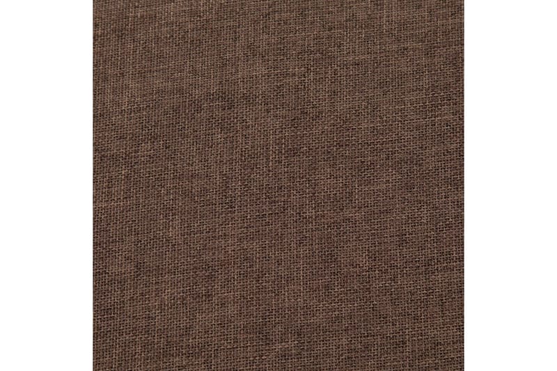 Bänk med förvaringsutrymme 116 cm brun polyester - Brun - Möbler - Stolar & fåtöljer - Sittbänk - Hallbänk - Hallbänk med förvaring