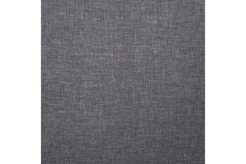 Bänk med förvaringsutrymme 116 cm ljusgrå polyester - Grå - Möbler - Stolar & fåtöljer - Sittbänk - Hallbänk - Hallbänk med förvaring
