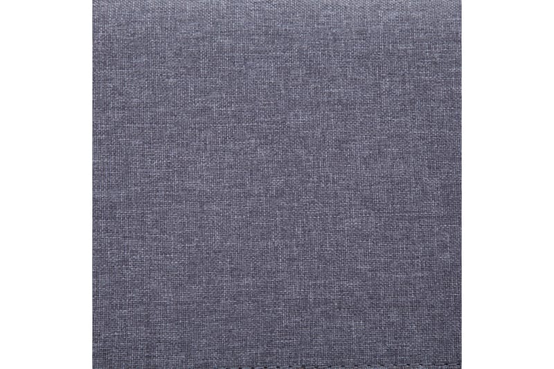 Bänk med förvaringsutrymme 116 cm ljusgrå polyester - Grå - Möbler - Stolar & fåtöljer - Sittbänk - Hallbänk - Hallbänk med förvaring