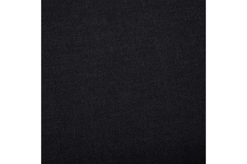 Bänk med förvaringsutrymme 116 cm svart polyester - Svart - Möbler - Stolar & fåtöljer - Sittbänk - Hallbänk - Hallbänk med förvaring