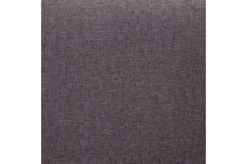 Bänk med förvaringsutrymme 116 cm taupe polyester - Brun - Möbler - Stolar & fåtöljer - Sittbänk - Hallbänk - Hallbänk med förvaring