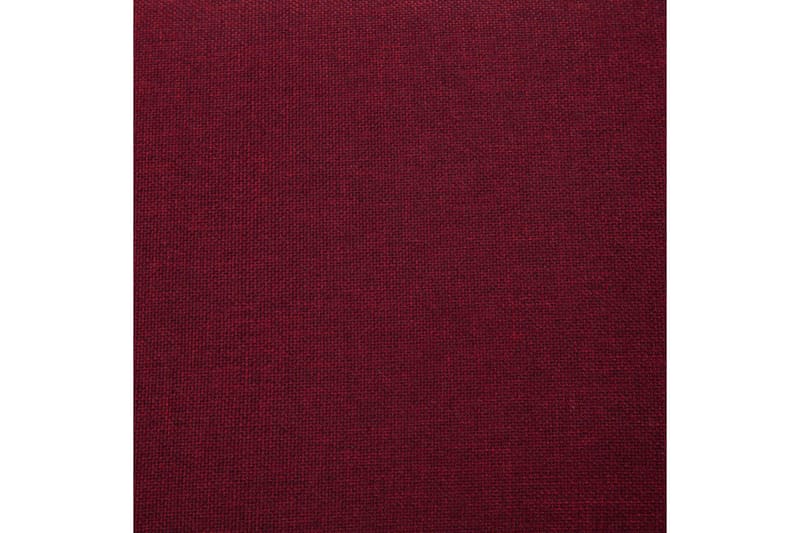 Bänk med förvaringsutrymme 116 cm vinröd polyester - Röd - Möbler - Stolar & fåtöljer - Sittbänk - Hallbänk - Hallbänk med förvaring