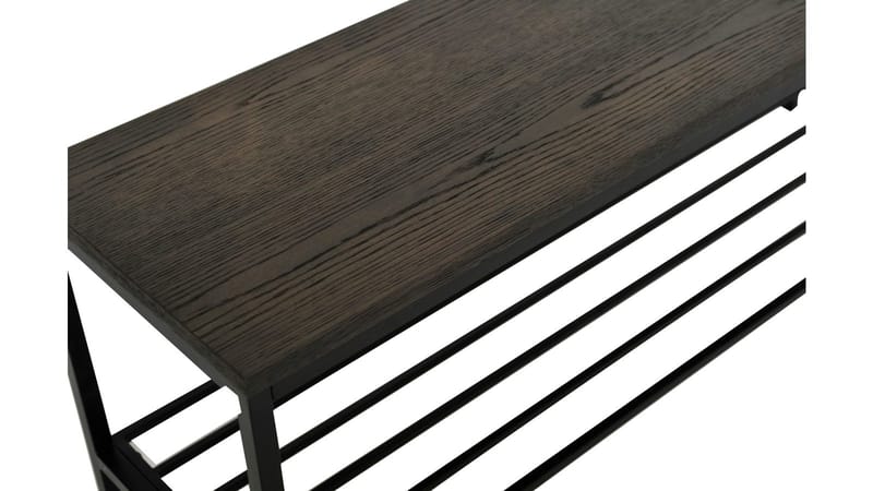 Bänk med Skohylla Ongayo - Brunlackad ek - Möbler - Stolar & fåtöljer - Sittbänk - Skobänk & skohylla med bänk