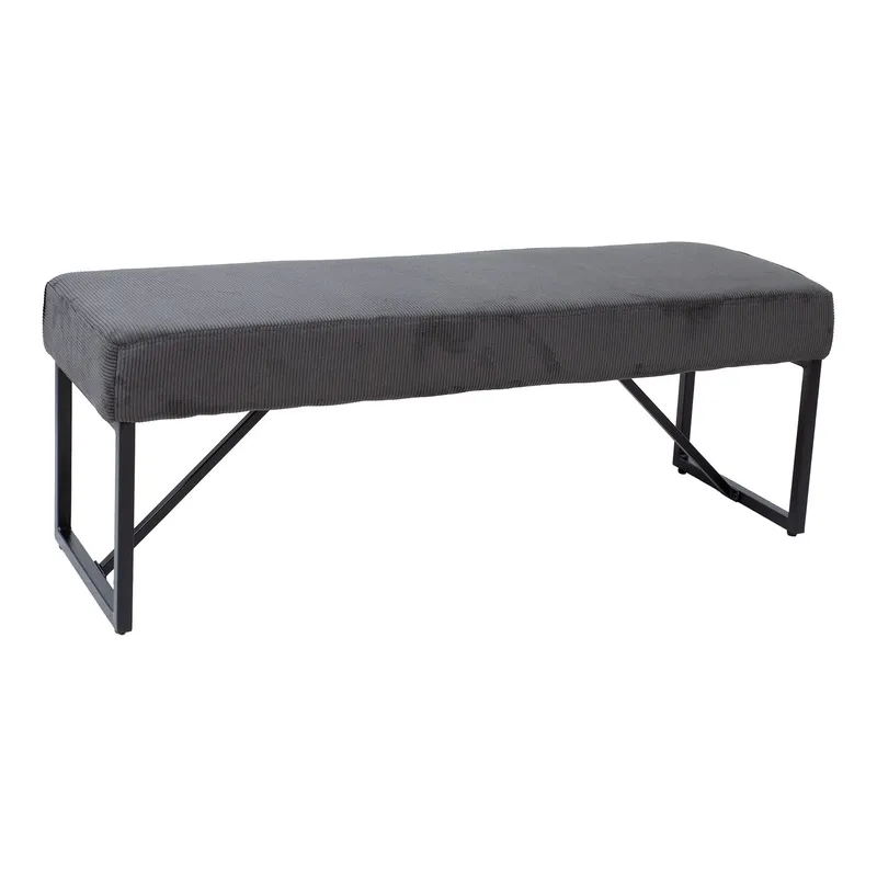 Bänk Myla manchester - grönaktigt grå - Möbler - Stolar & fåtöljer - Sittbänk - Hallbänk