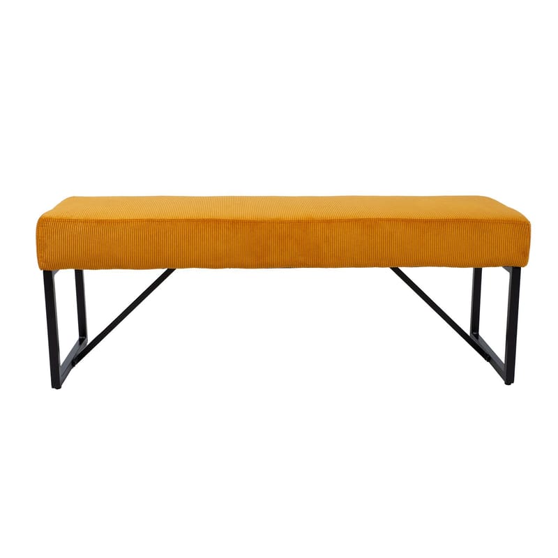 Bänk Myla manchester - gul - Möbler - Stolar & fåtöljer - Sittbänk - Hallbänk