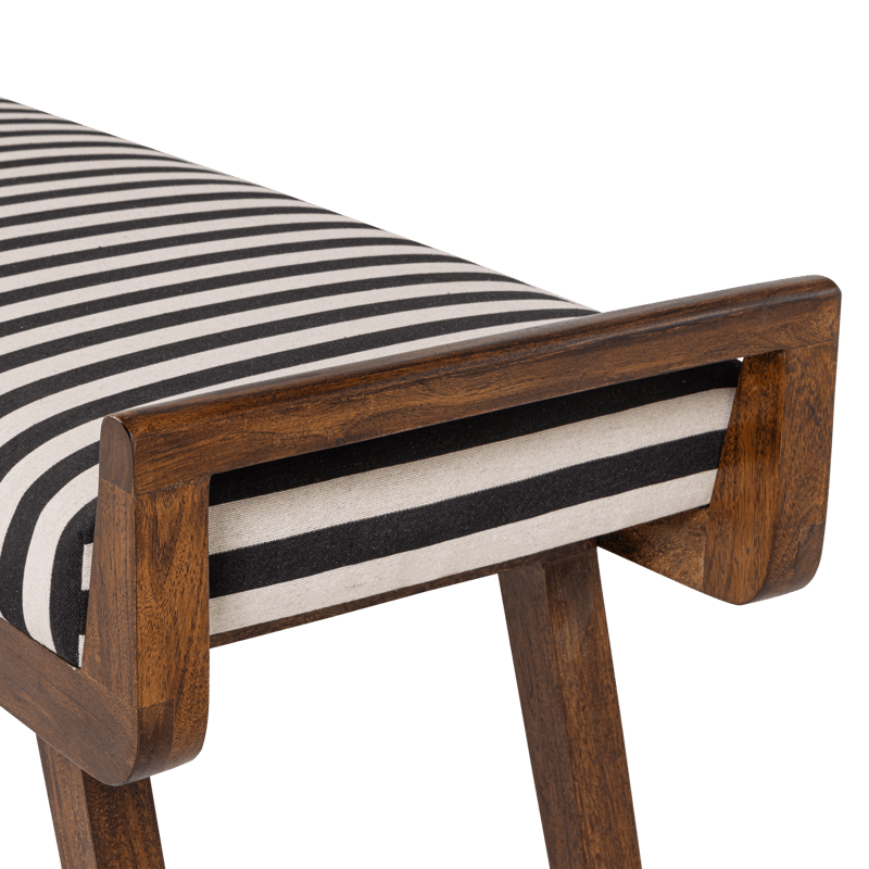 Bänk Valo 157 cm - Svart/Vit - Möbler - Stolar & fåtöljer - Sittbänk - Hallbänk