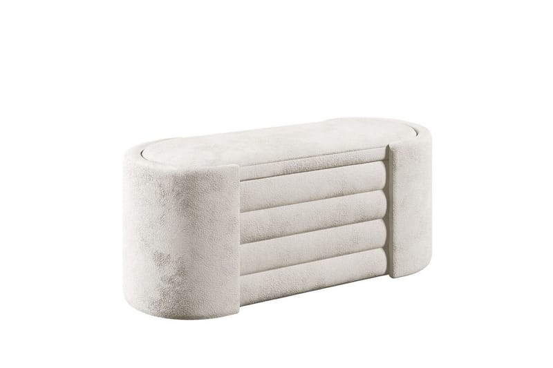 Bänk Veyaa Boxed Grädde - Cremevit - Möbler - Stolar & fåtöljer - Pall & puff - Fotpall - Bäddbar fotpall