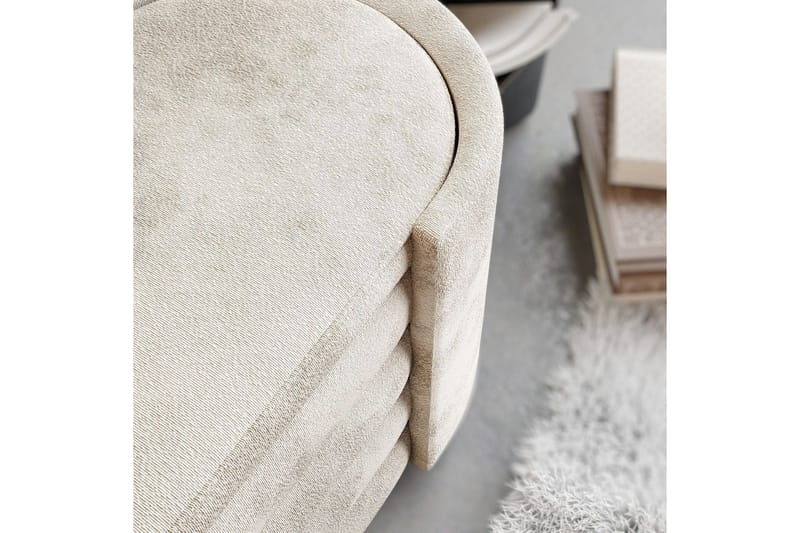 Bänk Veyaa Boxed Grädde - Cremevit - Möbler - Stolar & fåtöljer - Pall & puff - Fotpall - Bäddbar fotpall