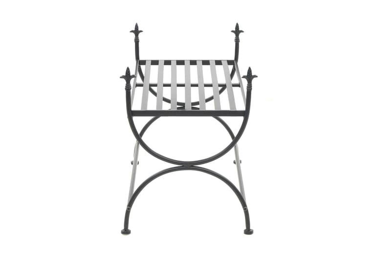 Bänk vintage stil metall 83x42x55 cm svart - Svart - Möbler - Stolar & fåtöljer - Sittbänk - Hallbänk