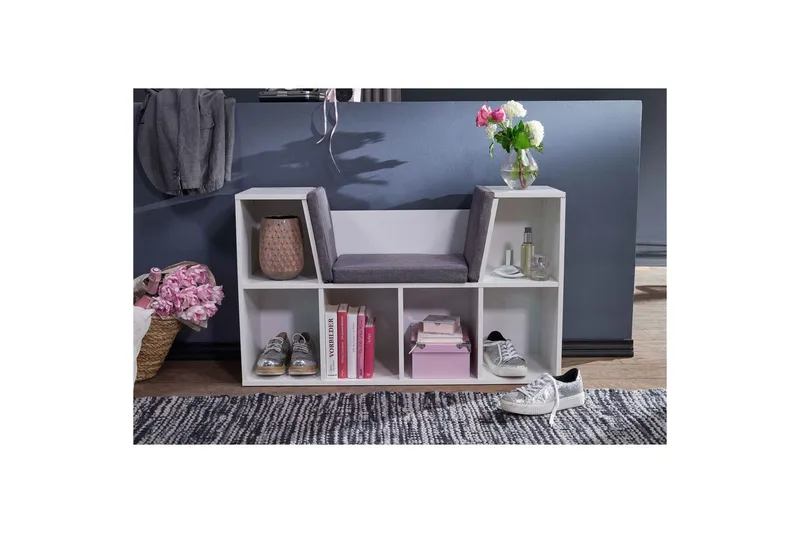 Bänk Wohnling Melaminbelagd spånskiva Klädd sittplats Förvaringsutrymme Modern - Möbler - Stolar & fåtöljer - Sittbänk