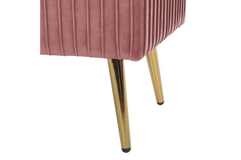 Bänk Paterson Rosa/guld - Rosa/guld - Möbler - Stolar & fåtöljer - Sittbänk - Hallbänk