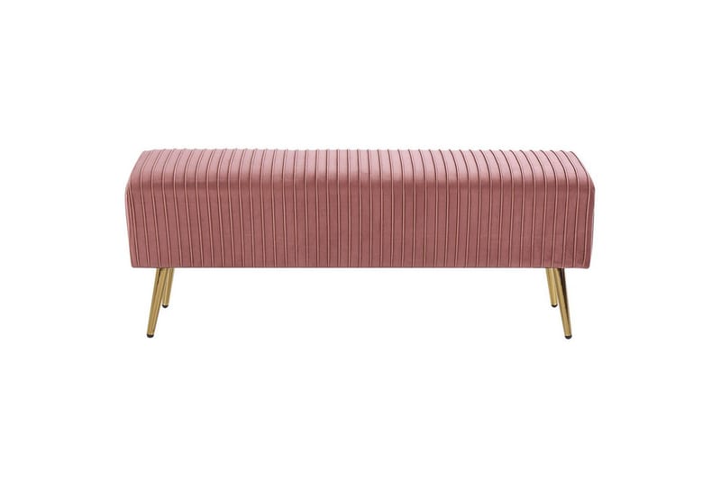 Bänk Paterson Rosa/guld - Rosa/guld - Möbler - Stolar & fåtöljer - Sittbänk - Hallbänk