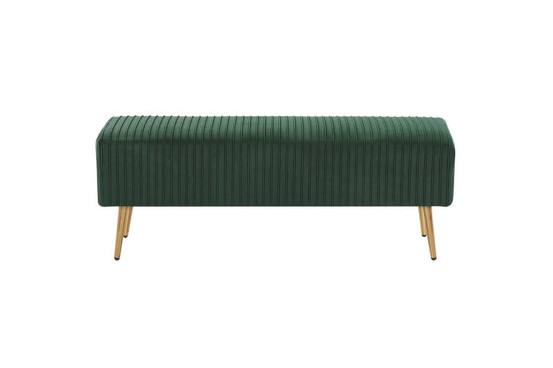 Bänk Paterson Grön/guld - Grön/guld - Möbler - Stolar & fåtöljer - Sittbänk - Hallbänk