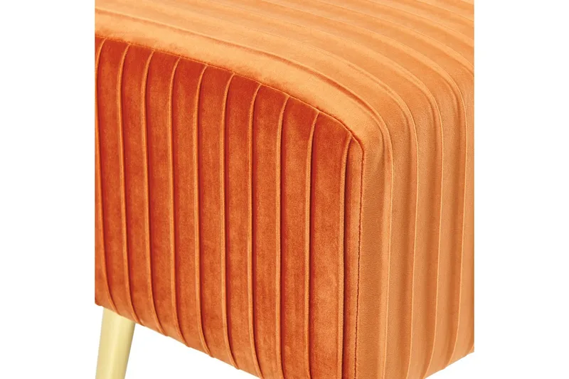 Bänk Paterson Orange/guld - Orange/guld - Möbler - Stolar & fåtöljer - Sittbänk - Hallbänk