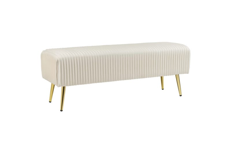 Bänk Paterson Vitt/guld, Vitt/guld