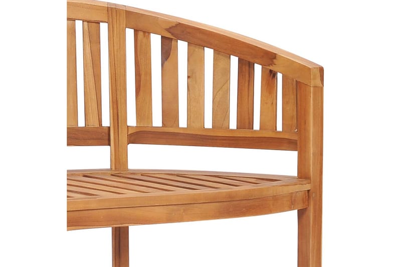Bananbänk 120 cm massiv teak - Brun - Möbler - Stolar & fåtöljer - Sittbänk