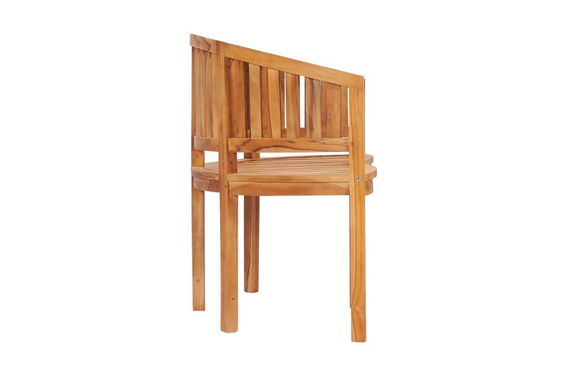 Bananbänk 151 cm massiv teak - Brun - Möbler - Stolar & fåtöljer - Sittbänk