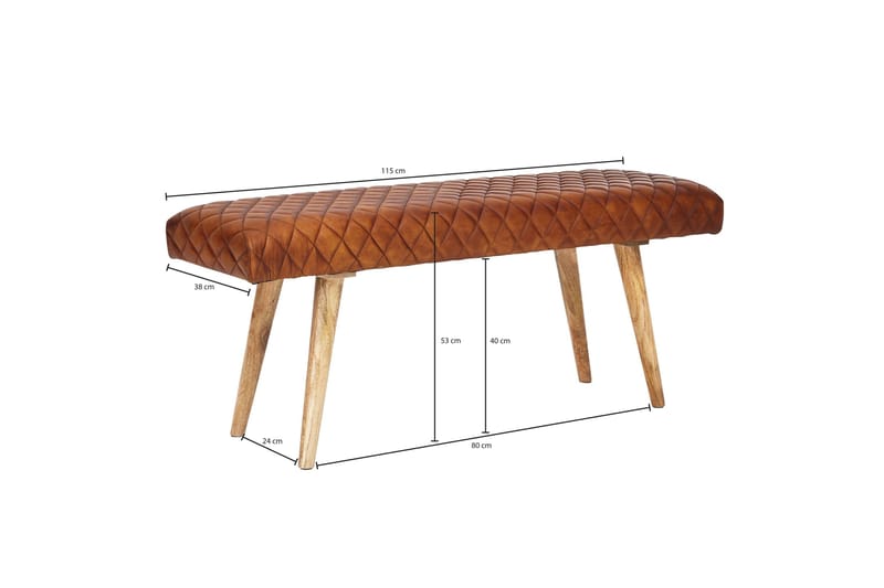 Beichler Sittbänk - Brun - Möbler - Stolar & fåtöljer - Sittbänk - Hallbänk