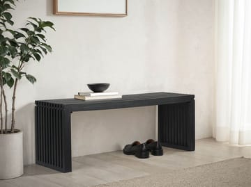 Belora Bänk 120 cm i massiv trä - Djupsvart - Möbler - Stolar & fåtöljer - Sittbänk - Hallbänk