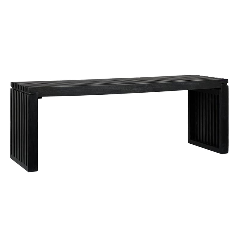 Belora Bänk 120 cm i massiv trä - Djupsvart - Möbler - Stolar & fåtöljer - Sittbänk - Hallbänk