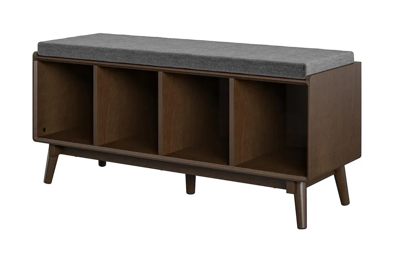 Brittany Sittbänk 118 cm Brun - Novogratz - Möbler - Stolar & fåtöljer - Sittbänk - Hallbänk - Hallbänk med förvaring